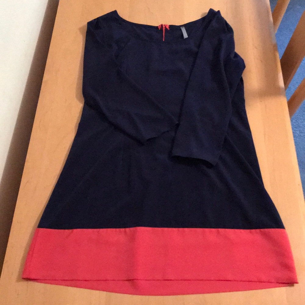 Quarter length silk dress